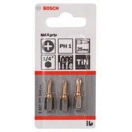 BOSCH Końcówki wkręcające BIT PH1 MAXG 3PC 2607001544 /3szt./