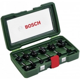 BOSCH 12-częściowy zestaw frezów TC (8mm stopka) 2607019466