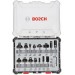 BOSCH Zestaw frezów mieszanych Bosch 8 mm (op. 15 szt) 2607017472