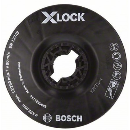 BOSCH X-LOCK Grinding disc, 125 mm 2608601715