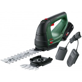 BOSCH AdvancedShear 18V-10 Zestaw: akumulatorowe nożyce do trawy i do krzewów 0600857000