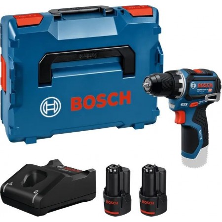 BOSCH GSR 12V-32 PROFESSIONAL Wiertarko-wkrętarka aku, 2× 3,0 Ah, L-BOXX 06019N7007