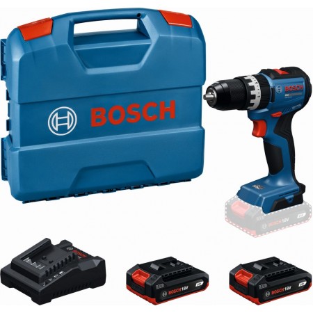 BOSCH GSB18V-52 PROFESSIONAL Aku wiertarko-wkrętarko udarowa, 2x 2,0Ah, L-Case 06019S0123