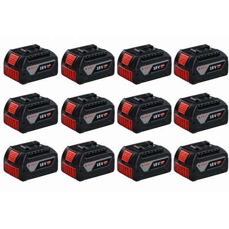 BOSCH GBA PROFESSIONAL 18 V Zestaw 12 akumulatorów 5,0 Ah 0602494003 BOSCH GBA PROFESSIONAL 18 V Zestaw 12 akumulatorów 5,0 Ah 0602494003