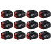 BOSCH GBA PROFESSIONAL 18 V Zestaw 12 akumulatorów 5,0 Ah 0602494003