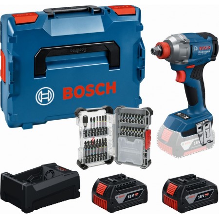 BOSCH PROFESSIONAL Zestaw narzędzi GDX 18V-285 + 2×GBA 5.0Ah + zestaw bitów b0615A500DY BOSCH PROFESSIONAL Zestaw narzędzi GDX 18V-285 + 2×GBA 5.0Ah + zestaw bitów b0615A500DY