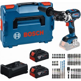 BOSCH GSR 18V-110 C PROFESSIONAL Zestaw narzędzi, 2× 5,0 Ah +GAL + zestaw bitów 0615A500E3