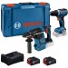 BOSCH PROFESSIONAL Uniwersalny zestaw 18V GSR+GBH+2x5,0Ah+GAL 0615A500E4