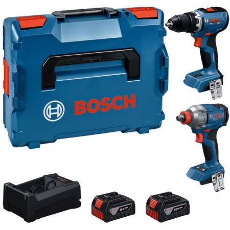 BOSCH PROFESSIONAL Zestaw narzędzi GDX 18V-285 + GSR 18V-65 + 2× 5,0 Ah +L-BOXX 0615A500E9 BOSCH PROFESSIONAL Zestaw narzędzi GDX 18V-285 + GSR 18V-65 + 2× 5,0 Ah +L-BOXX 0615A500E9