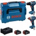 BOSCH PROFESSIONAL Zestaw narzędzi GDX 18V-285 + GSR 18V-65 + 2× 5,0 Ah +L-BOXX 0615A500E9