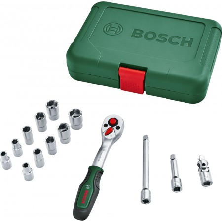 BOSCH 14-częściowy zestaw wkładek do kluczy nasadowych 1" 1600A02BY0