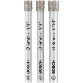 BOSCH Zestaw wierteł PRO Ceramic dry Drill Bit Set, 6 x 66, 6 x 66, 8 x 66 mm 2607011626