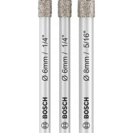 BOSCH Zestaw wierteł PRO Ceramic dry Drill Bit Set, 6 x 66, 6 x 66, 8 x 66 mm 2607011626