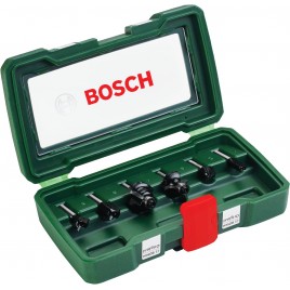 BOSCH 6-częściowy zestaw frezów HM (chwyt 6 mm) 2607019464