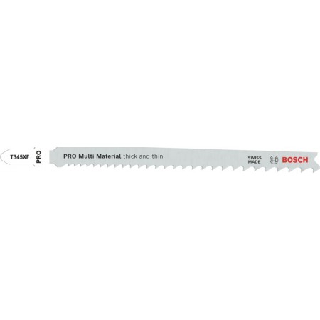BOSCH Brzeszczot do wyrzynarki PRO Multi Material thick and thin T345XF, 132 mm, 25 szt.