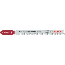 BOSCH Brzeszczot do wyrzynarki PRO Plastics PMMA clean T102BF 92 mm, 5 szt. 2608636781