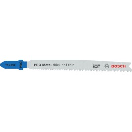 BOSCH Brzeszczot do wyrzynarki PRO Metal thick and thin T123XF, 100 mm,100 szt. 2608638700