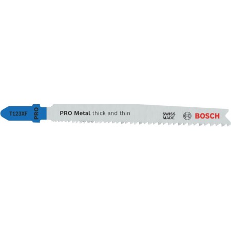 BOSCH Brzeszczot do wyrzynarki PRO Metal thick and thin T123XF, 100 mm,100 szt. 2608638700