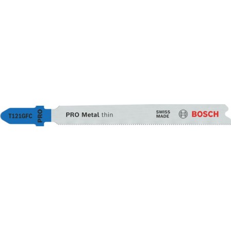 BOSCH Brzeszczot do wyrzynarki PRO Metal thin T121GFC, 92 mm, 5 szt. 2608655104
