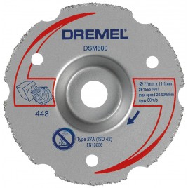 Dremel DSM20 Uniwersalna węglikowa tarcza tnąca do cięć powierzchniowych 77 mm 2615S600JB