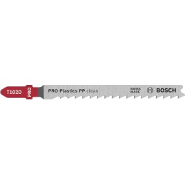 BOSCH Brzeszczot do wyrzynarki PRO Plastics PP clean T102D, 100 mm, 2 szt. 2608665239