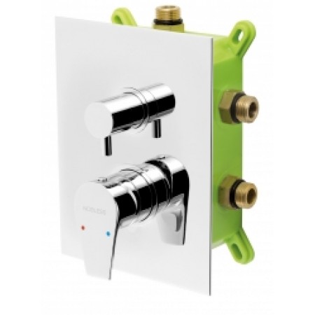 NOVASERVIS NOBLESS HEDA Bateria podtynkowa z boxem, chrom BOX40051RX,0