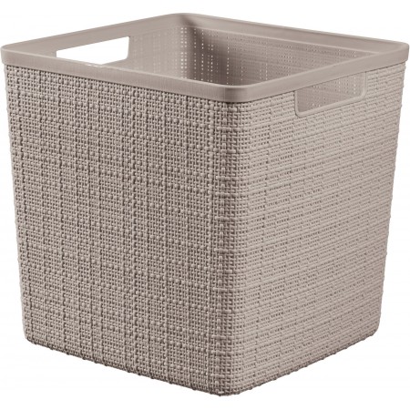 CURVER JUTE 17L Koszyk kwadratowy 28 x 28 x 27 cm, taupe 01906-382