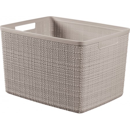 CURVER JUTE L 20L Koszyk 36 x 28 x 23 cm, taupe 01907-382