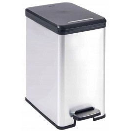 CURVER SLIM BIN 25L Kosz na śmieci 25 x 39,3 x 45,4 cm srebrny 02339-582