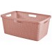 CURVER JUTE 46L Kosz na czyste pranie 59 x 39 x 26 cm, różowy 08091-204