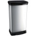 CURVER DECO BIN 50L Kosz na śmieci 39 x 29 x 73 cm srebrny 02162-582