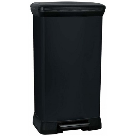 CURVER DECO BIN 50L Kosz na śmieci 39 x 29 x 73 cm czarny 02162-929