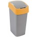 CURVER FLIP BIN 45L Kosz na śmieci 65,3 x 29,4 x 37,6 cm srebrny/pomarańczowy 02172-535