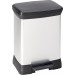 CURVER DECO BIN DUO 18L+10L Kosz do segregacji śmieci z pedałem srebrny 02165-582