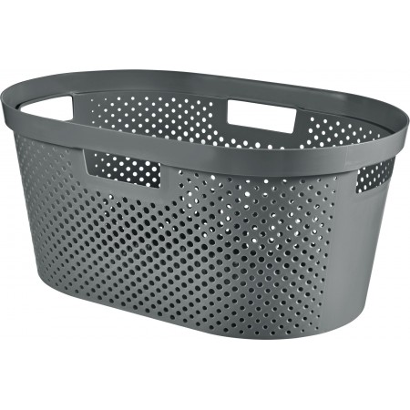 CURVER INFINITY DOTS 39L Kosz na czyste pranie 59 x 38 x 27 cm, ciemnoszary 04755-G43