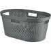 CURVER INFINITY DOTS 39L Kosz na czyste pranie 59 x 38 x 27 cm, ciemnoszary 04755-G43