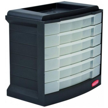 CURVER Organizer 6 szufladek 27x29x17cm szary 07752-498