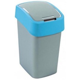 CURVER FLIP BIN 10L Kosz na śmieci 35 x 18,9 x 23,5 cm srebrny/niebieski 02170-734