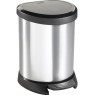CURVER DECO BIN 5L Kosz na śmieci 24,6 x 27,7 x 21 cm srebrny 02160-599