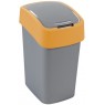 CURVER FLIP BIN 25L Kosz na śmieci 47 x 26 x 34 cm srebrny/żółty 02171-535