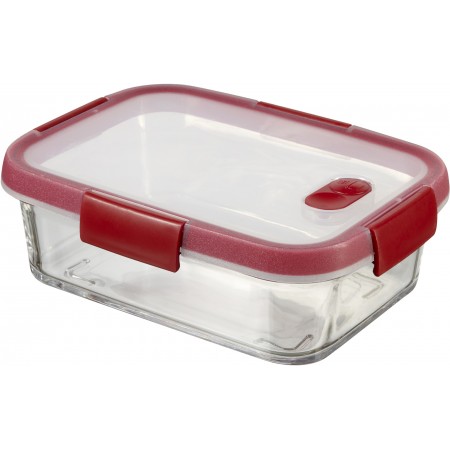 CURVER SMART COOK 0,9L Pojemnik szklany 20 x 15 x 7 cm transparentny/czerwony 00114-472 CURVER SMART COOK 0,9L Pojemnik szklany 20 x 15 x 7 cm transparentny/czerwony 00114-472