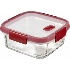 CURVER SMART COOK 0,7L Pojemnik szklany 15 x 15 x 7 cm transparentny/czerwony 00115-472 CURVER SMART COOK 0,7L Pojemnik szklany 15 x 15 x 7 cm transparentny/czerwony 00115-472