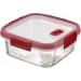 CURVER SMART COOK 0,7L Pojemnik szklany 15 x 15 x 7 cm transparentny/czerwony 00115-472