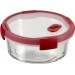 CURVER SMART COOK 0,6L Pojemnik okrągły szklany 16 x 7 cm transparentny/czerwony 00117-472