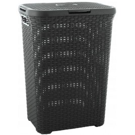 CURVER STYLE 60L Kosz na bieliznę 44,8 x 61,5 x 34,1 cm, ciemny szary 00707-308