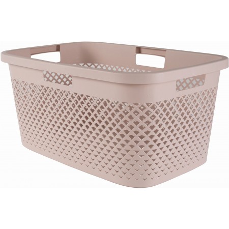 CURVER PURE 47L Kosz na czyste pranie 60 x 40 x 28 cm, różowy 01917-Q70