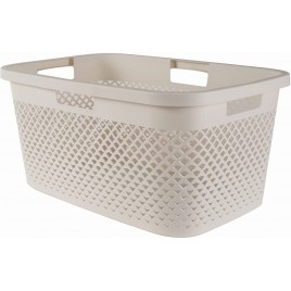CURVER PURE 47L Kosz na czyste pranie 60 x 40 x 28 cm, beżowy 01917-X64