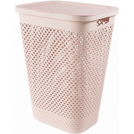 CURVER PURE 55L Kosz na brudną bieliznę 43 x 35 x 58 cm, różowy 01918-Q70
