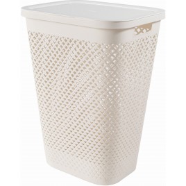 CURVER PURE 55L Kosz na brudną bieliznę 43 x 35 x 58 cm, beżowy 01918-X64