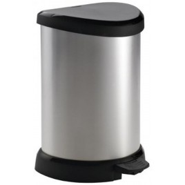 CURVER DECO BIN 15L Kosz na śmieci 30,3 x 26,8 x 44,8 cm srebrny 02120-582